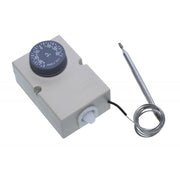 Adjustable Capillary Thermostat, Stainless Steel, -30 to +30°C