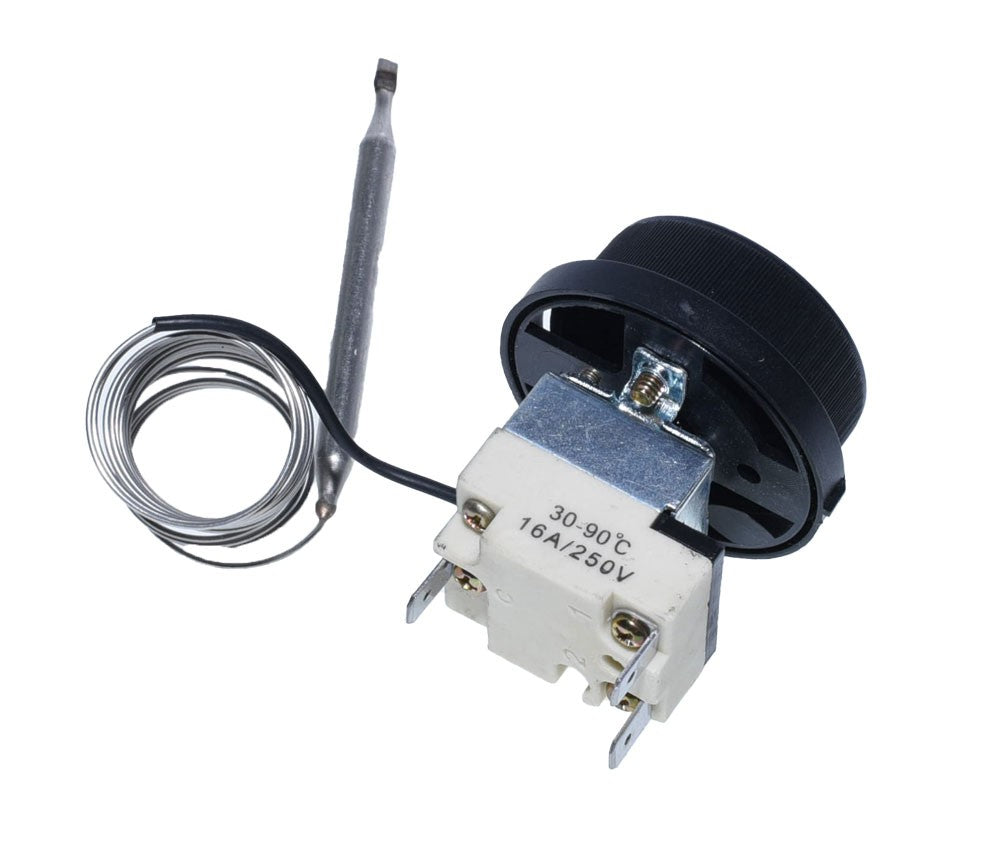 Adjustable Stainless Steel Thermostat 3P 30 - 90˚C