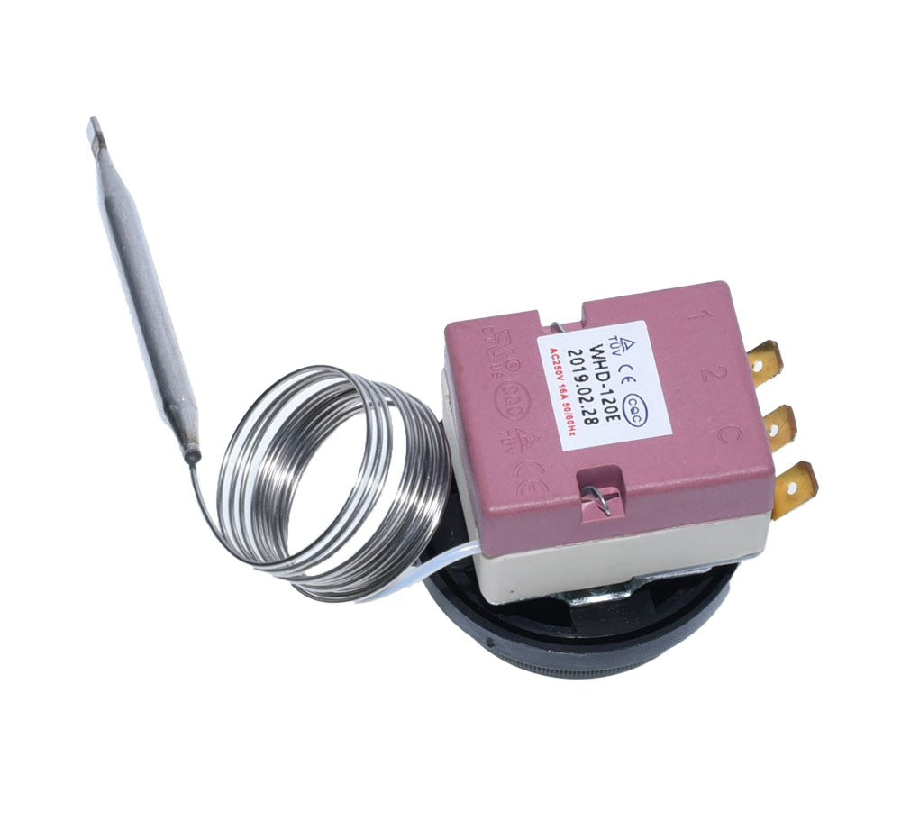 Adjustable Thermostat 30-120°C with Stainless Steel Probe