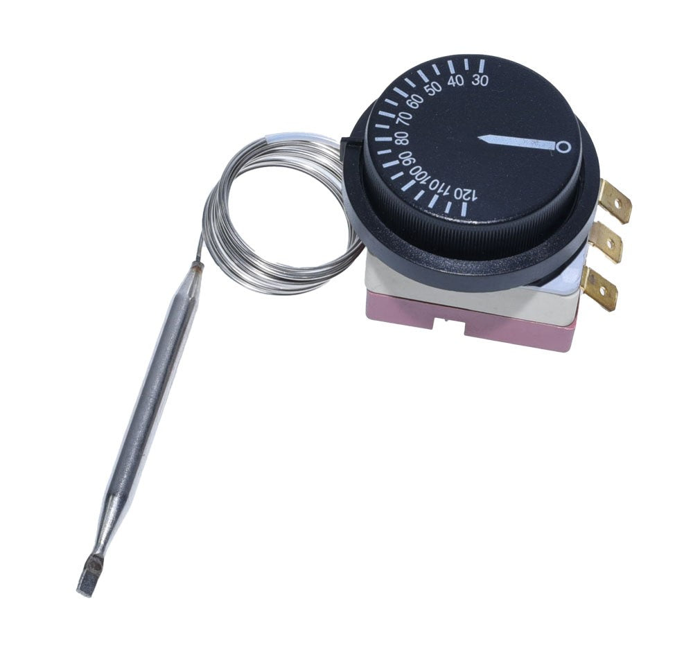 Adjustable Thermostat 30-120°C with Stainless Steel Probe