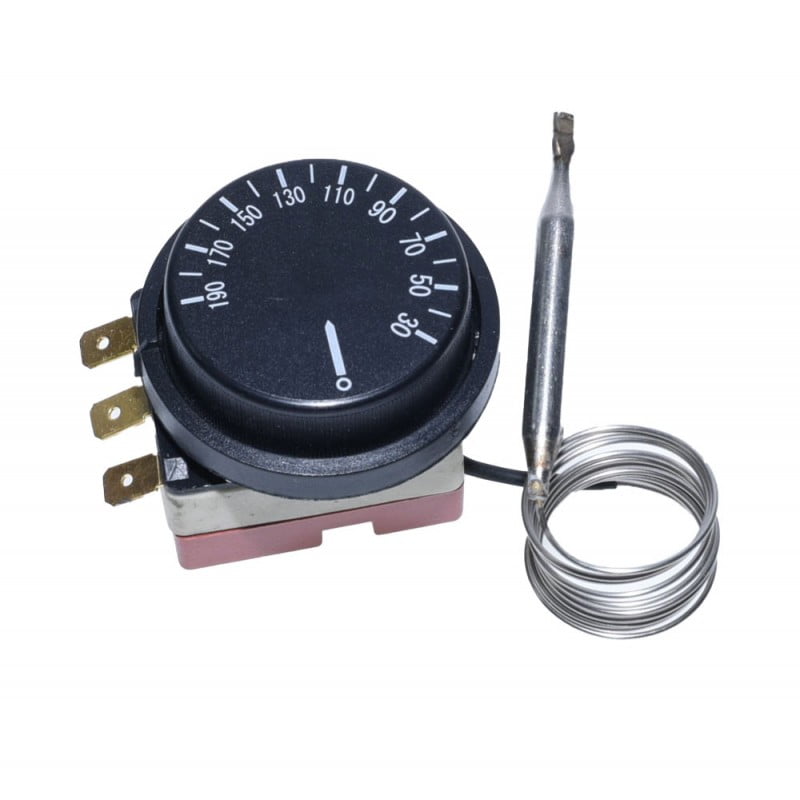 Adjustable Stainless Steel Capillary Thermostat 30-190°C