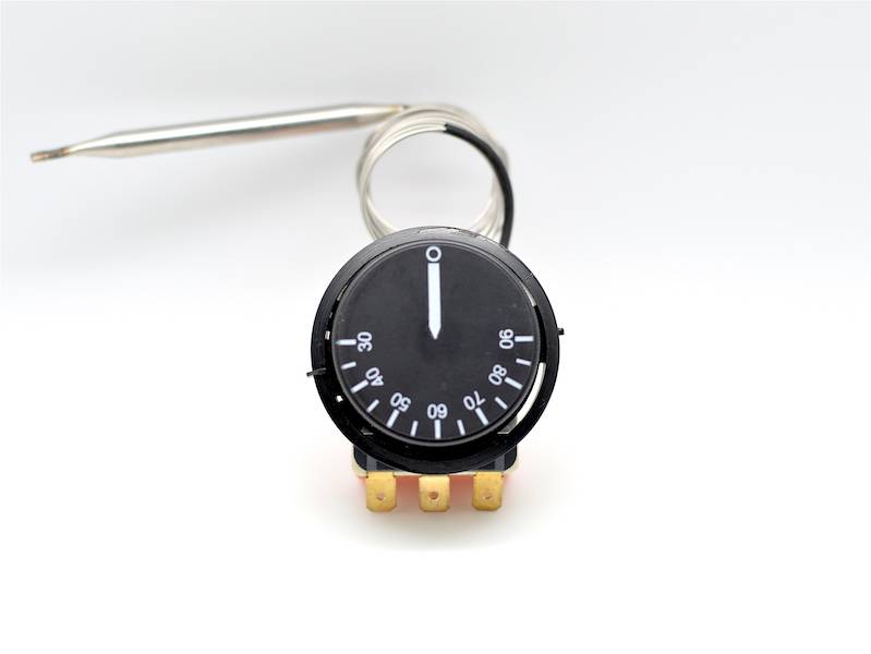 Adjustable Thermostat 30-90°C with Stainless Steel Probe