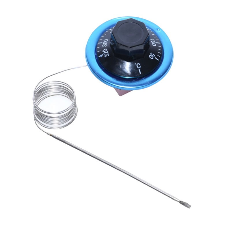 Adjustable Capillary Thermostat, Stainless Steel 50-320°C