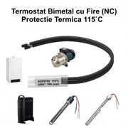 Thermostat Temperature 115˚C with Wires, Bimetal KSD9700 NC, 250/16A - DALBI