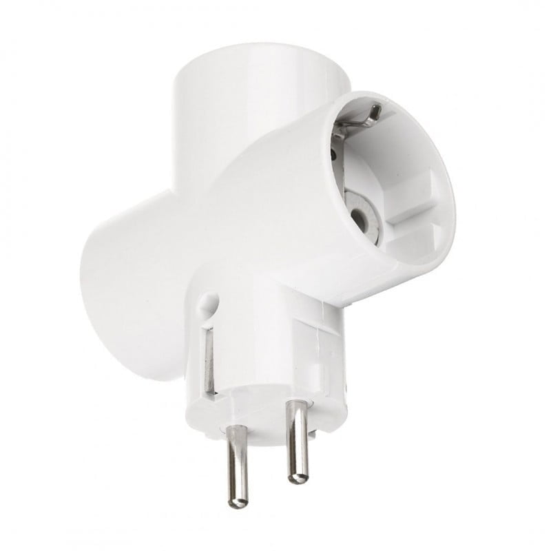 Triple Ceramic Plug Socket 3 Barrel Sockets