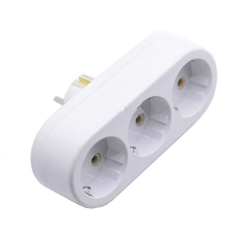 Triple 3 Schuko Ceramic Socket