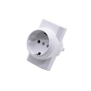 Triple Plug Adapter 1 Schuko+2 Euro