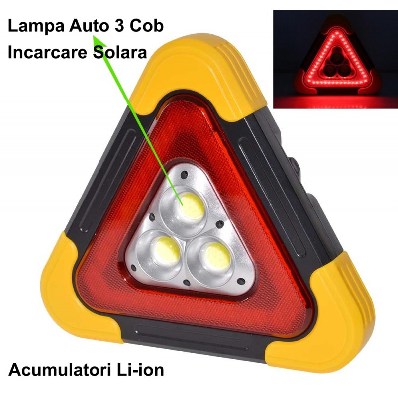 Automotive Triangle Lamp 45 LEDs 5 Modes