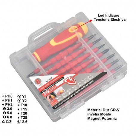 8-Piece CR-V Voltage Tester Kit NO-2301