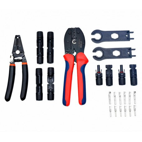Solar System Kit with Crimping Pliers and MC4 Connectors