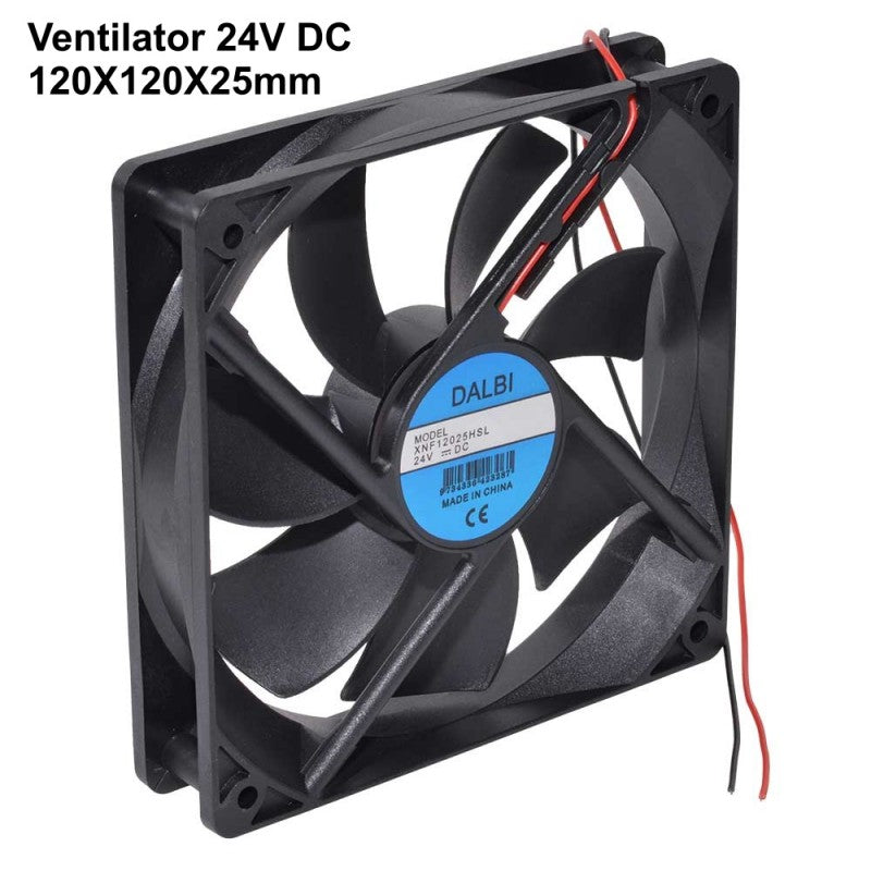 Axial Fan 24V, 120x120x25 mm, Cooler Type, 6.7W