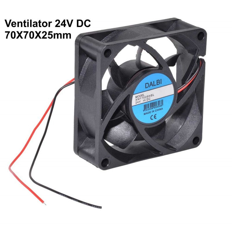 Axial Fan 24V, 70x70x25 mm, Cooler Type, 1.75W