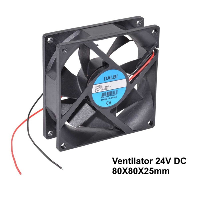Axial Fan 24V, 80x80x25 mm, Cooler Type, 1.75W