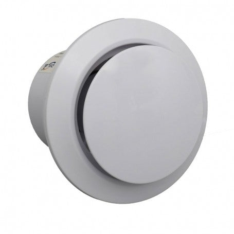 Ventilator de baie 15W cu clapeta automata inchisa, profil lateral